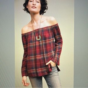 Anthropologie Homestead Off-the-Shoulder Top by Cloth & Stone